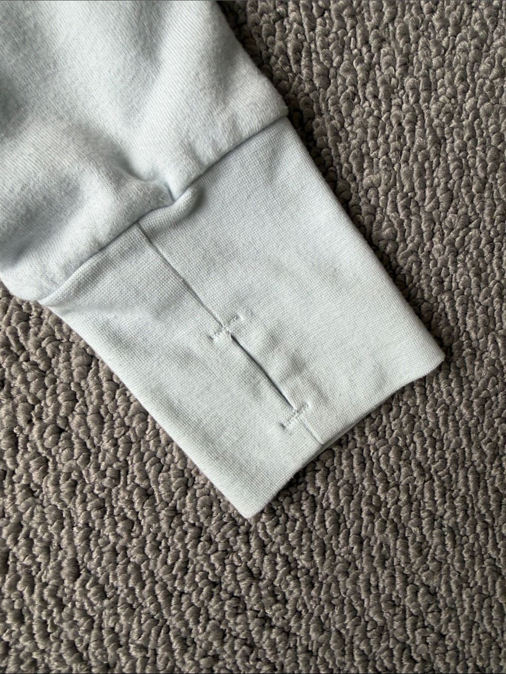Black Dog Light Blue Hoodie, Generously sized and soft - Picture 5 of 10